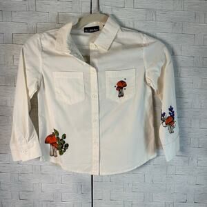 Harry Potter button down top herbology roots, and plants, kids quirky, fun